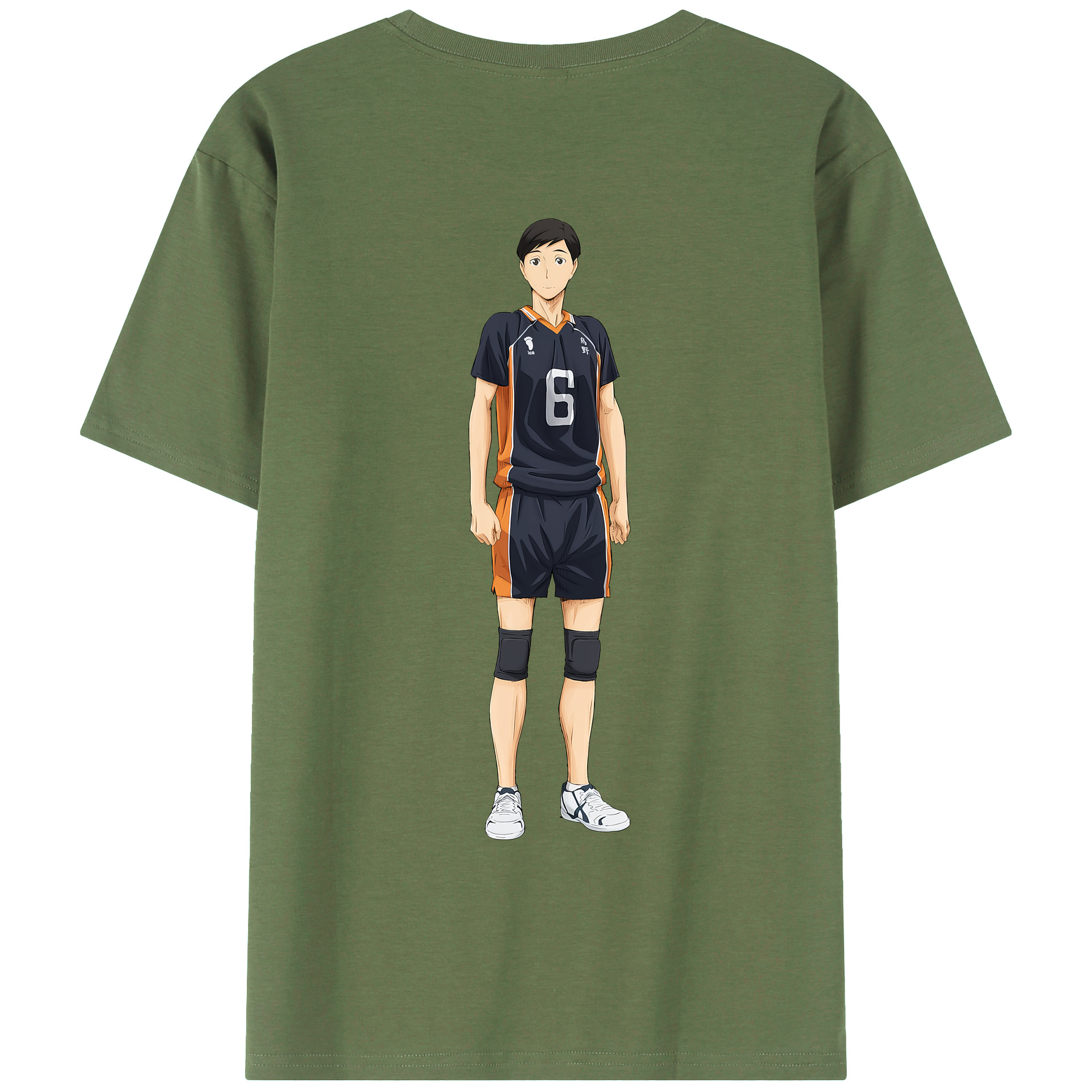 （画像用） ハイキュー!! Haikyu!! 綿100％ メンズ半袖Tシャツ（バックプリント） 通気性